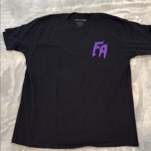FA Black Tee with Purple Logo